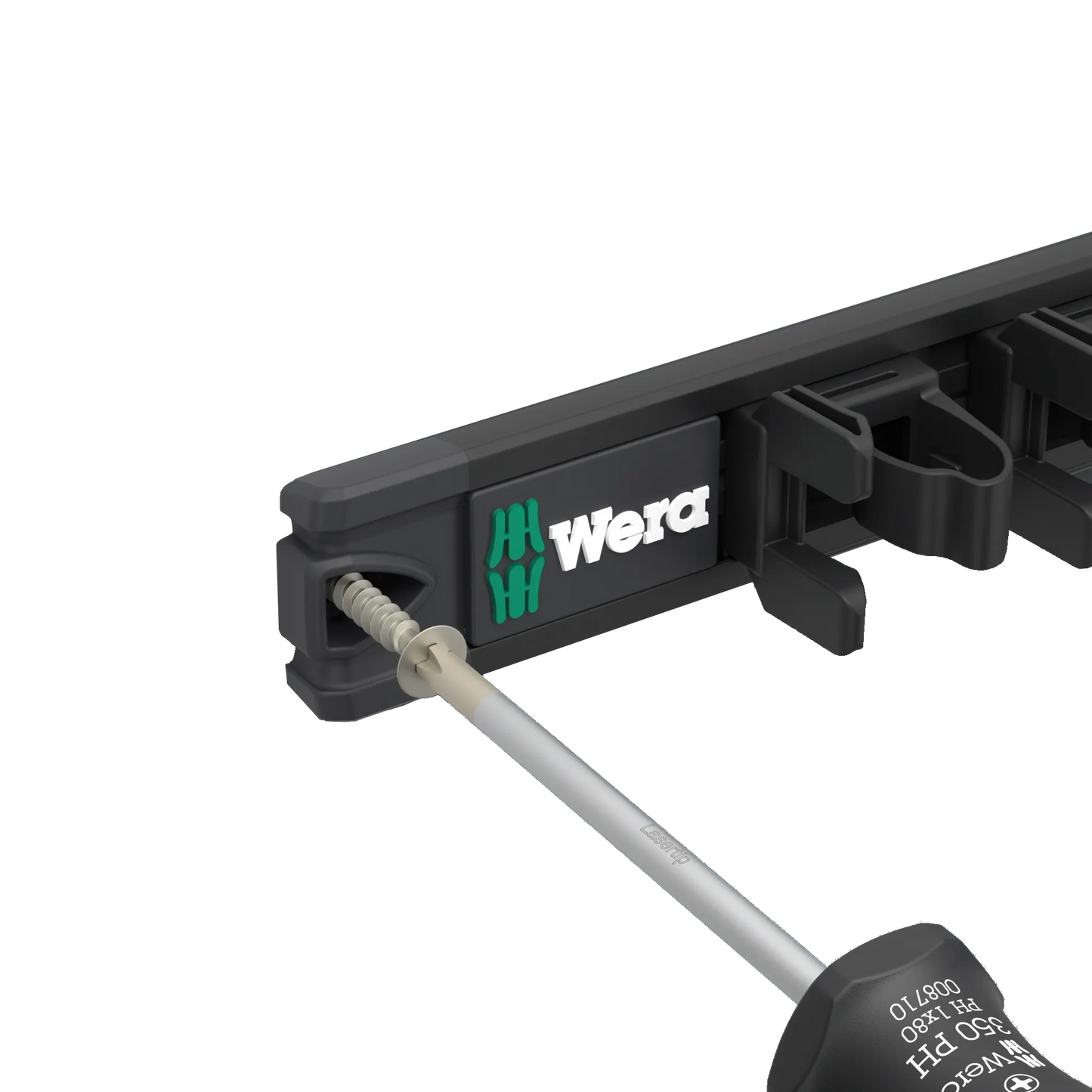 Produktbild mit Werkzeughalterung Anschrauben der Halterung zur Befestigung