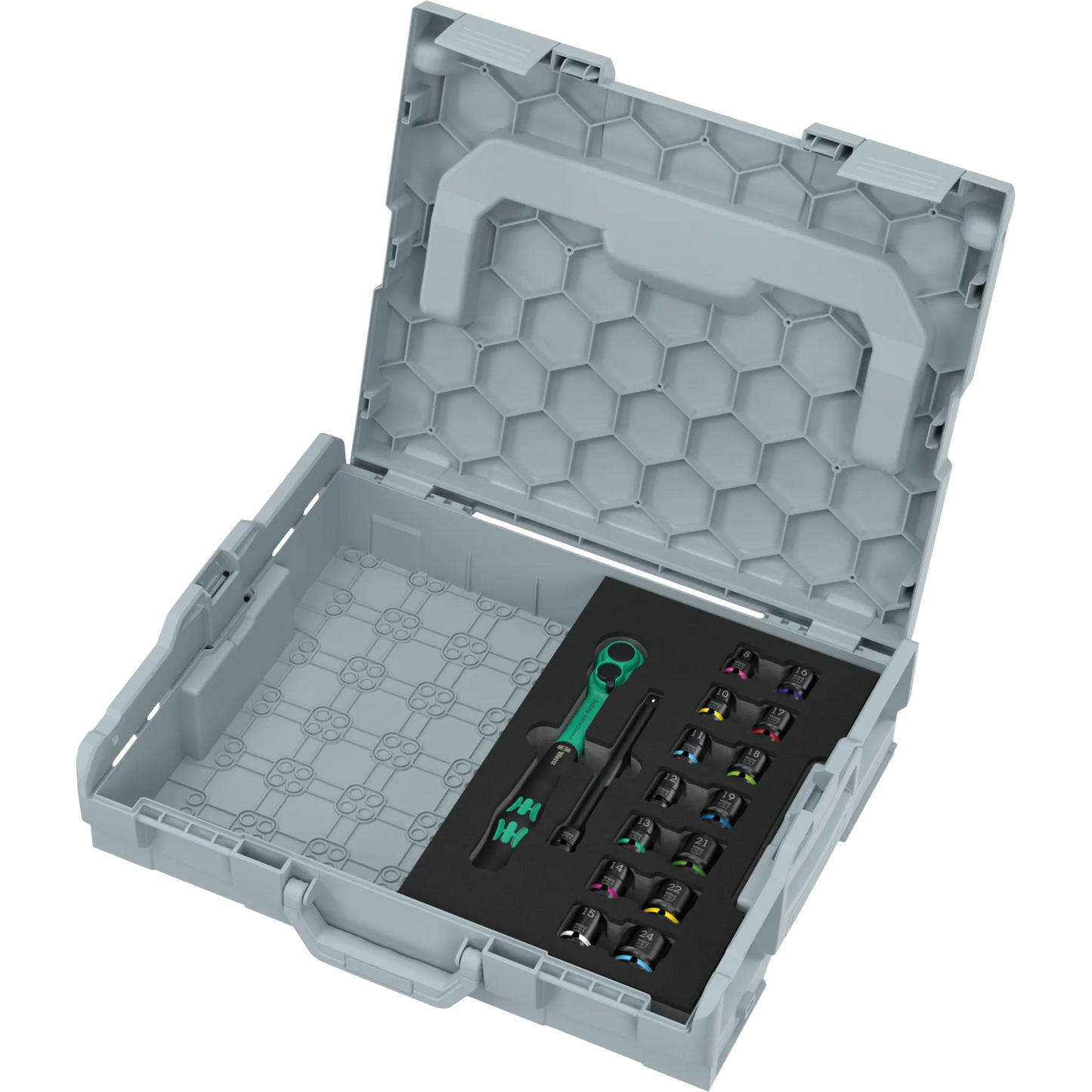 Zyklop Comfort Knarren Set 3/8 Zoll in Einlage