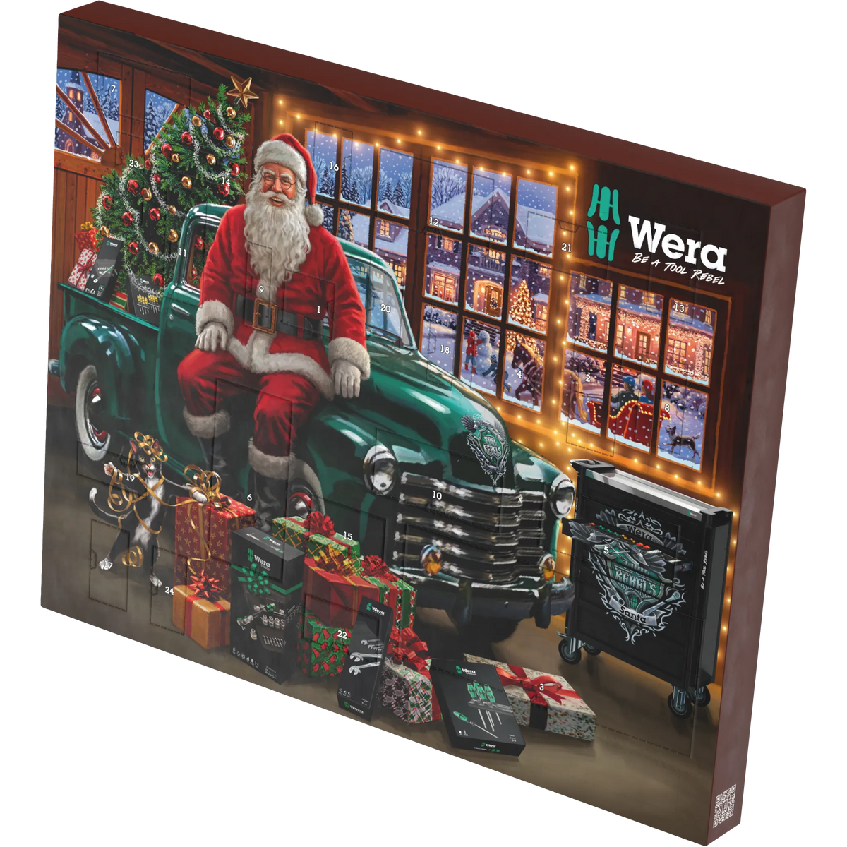Wera Adventskalender 2026 mit Weihnachtsmotiv und 24 Türchen