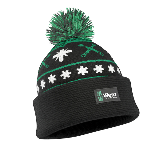 Bommelmüzue im weihnachtlichen Design Vorerseite