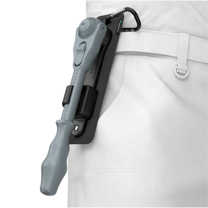 Wera Tool Rebel Shop Halterung Belt Zyklop Speed Knarre 1/2 Zoll befestigung mit Karabiner an einer Hose