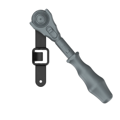 Wera Tool Rebel Zyklop Speed Knarre 1/4 Zoll Halterung mit ausgegrautem Zyklop Speed außerhalb der Halterung