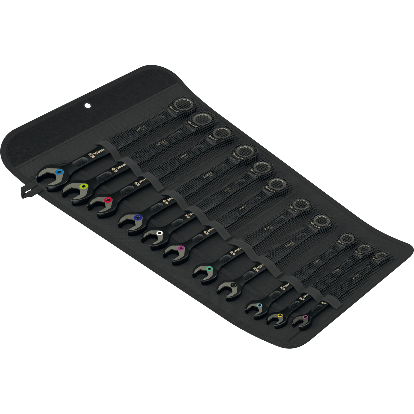 Wera Tool Rebel Shop-Ringratschen Maulschluessel Joker Set Produktbild  geöffnete Werkzeugtasche