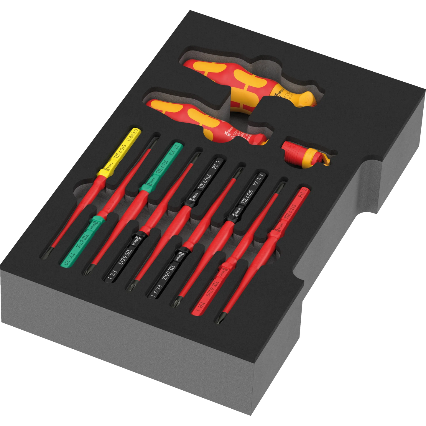 Schraubendreher VDE Wechselklingen Set in Einlage