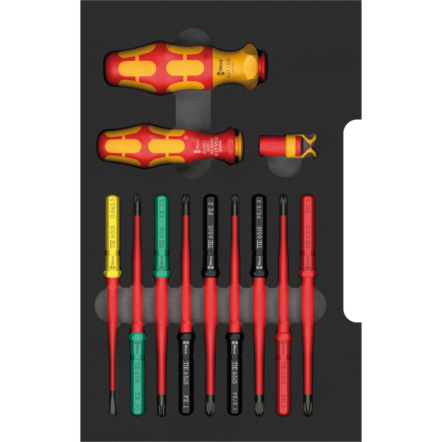 Schraubendreher VDE Wechselklingen Set in Einlage