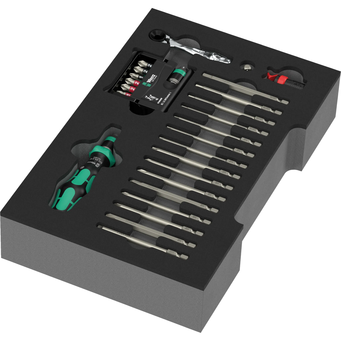 Schraubendreher Wechselklingen Set in Einlage