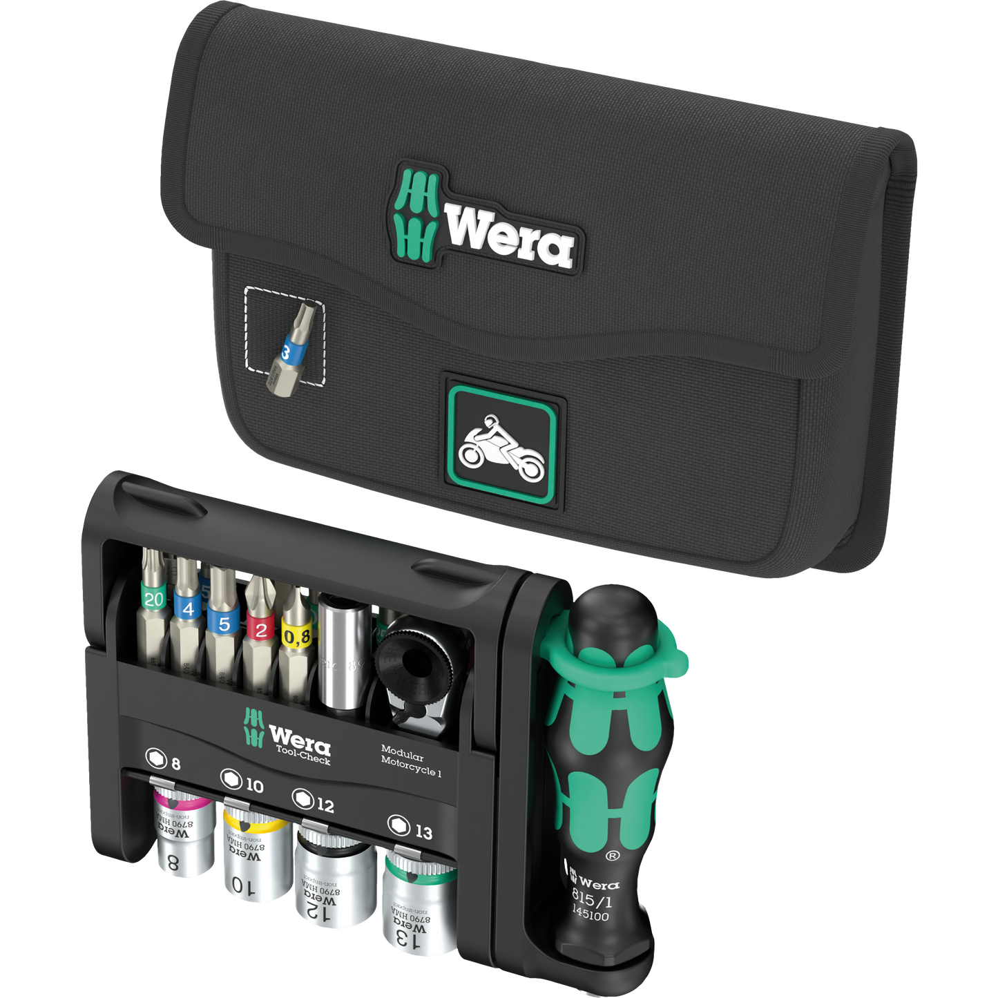 Wera Tool Rebel Tool-Check Modular Motorrad 1 Werkzeug mit Tasche Produktbild