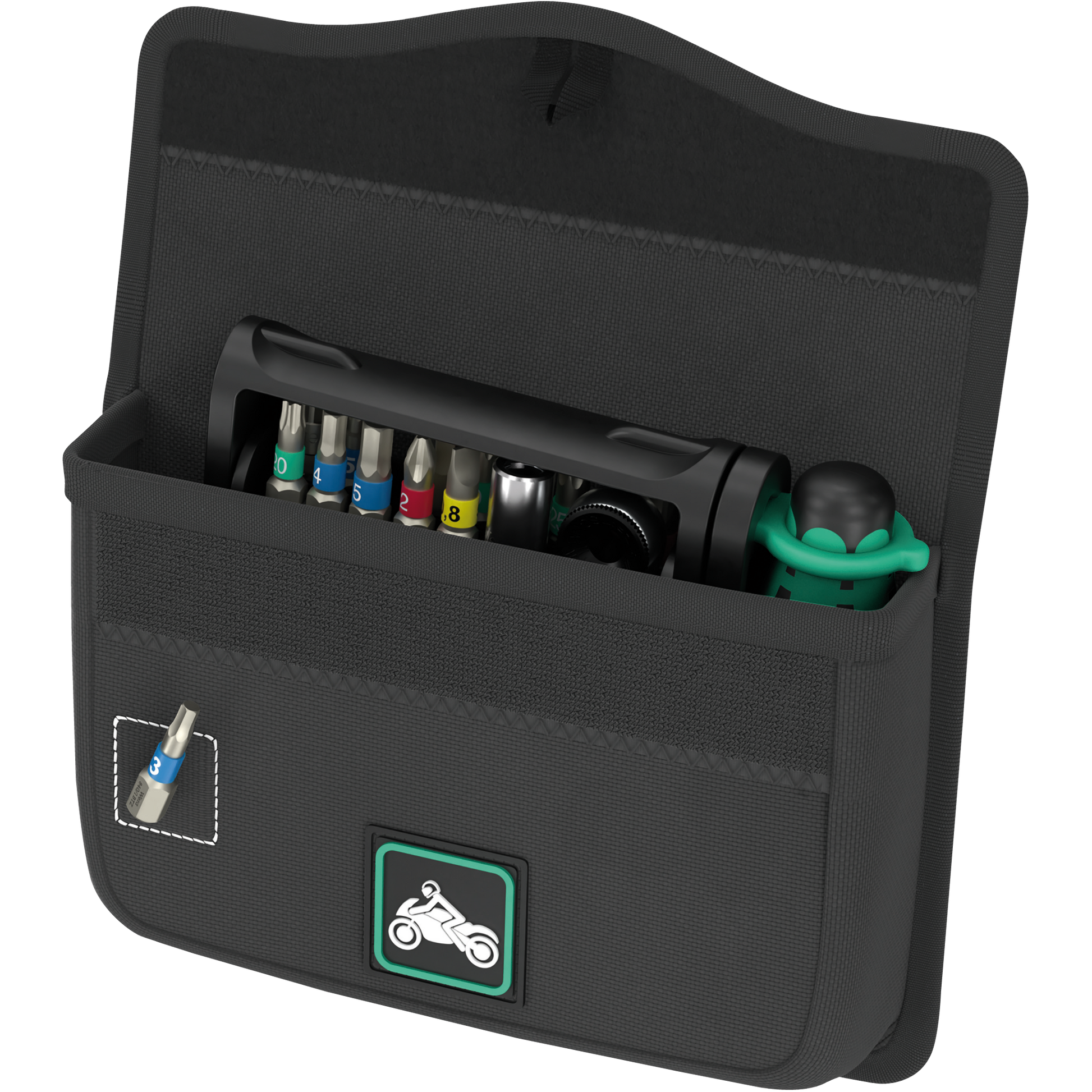 Wera Tool Rebel Tool-Check Modular Motorrad 1 Werkzeug in der Tasche Tasche