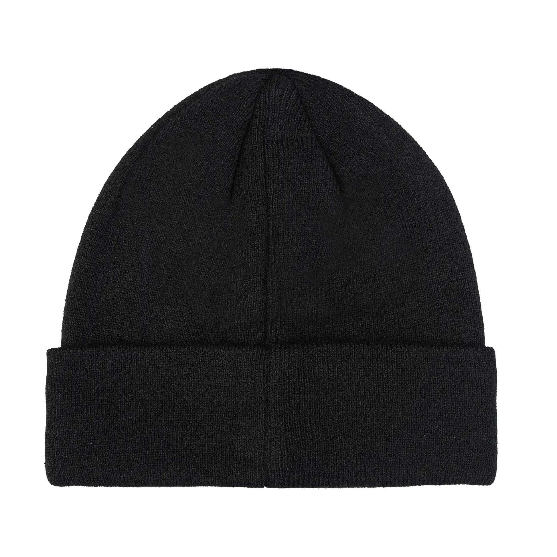 Wera Tool Rebel Shop Beanie Mütze in Schwarz mit umgeschlagenem Bund Rückansicht