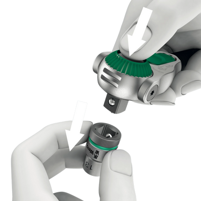 Wera Tool Rebel Shop Zyklop Speed Knarre 1/2 Zoll Sicherung für Nüsse