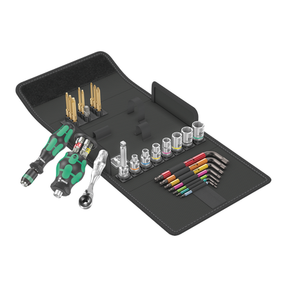 Wera Tool Rebel Junior Set Kinderwerkzeug vor aufgeklappter Tasche