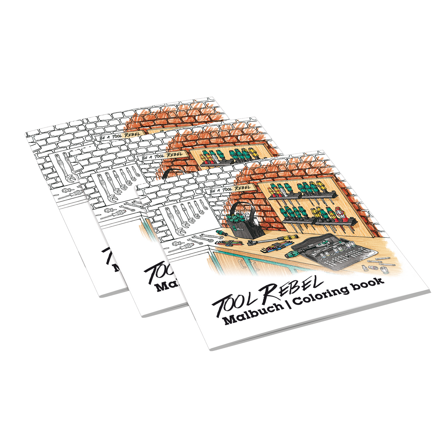 Wera Tool Rebel Malbuch Vorderseite