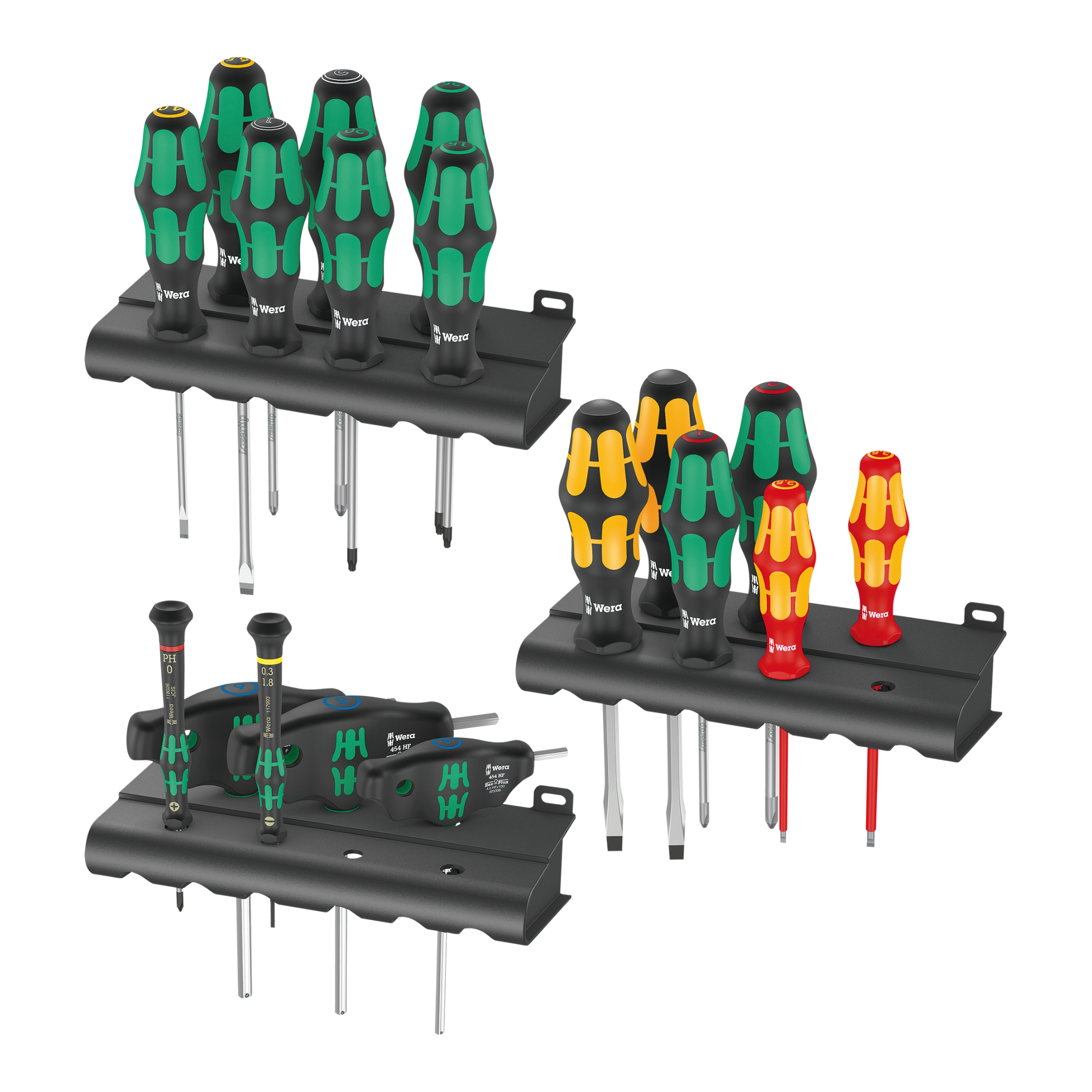 Wera Tool Rebel Schraubendreher Set mit Racks Wandhalterung