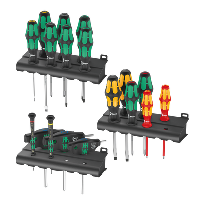 Wera Tool Rebel Schraubendreher Set mit Racks Wandhalterung