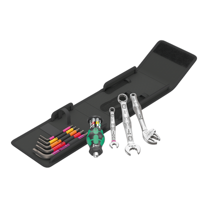 Wera Tool Rebel Wacken Set 2 Werkzeug vor aufgeklappter Tasche